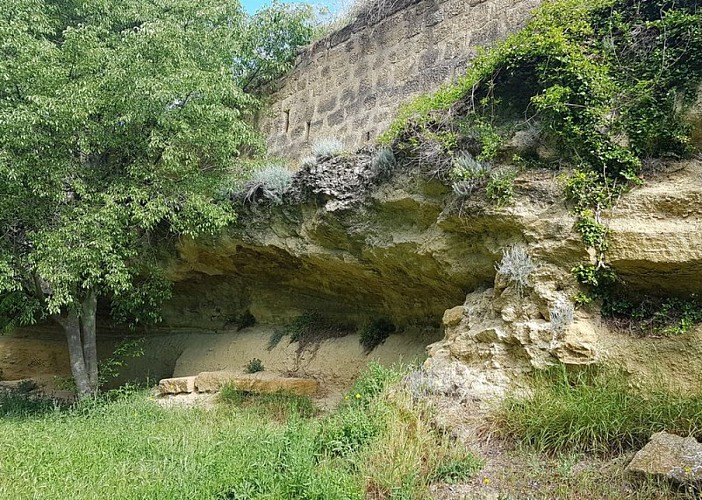 Affleurement de molasse