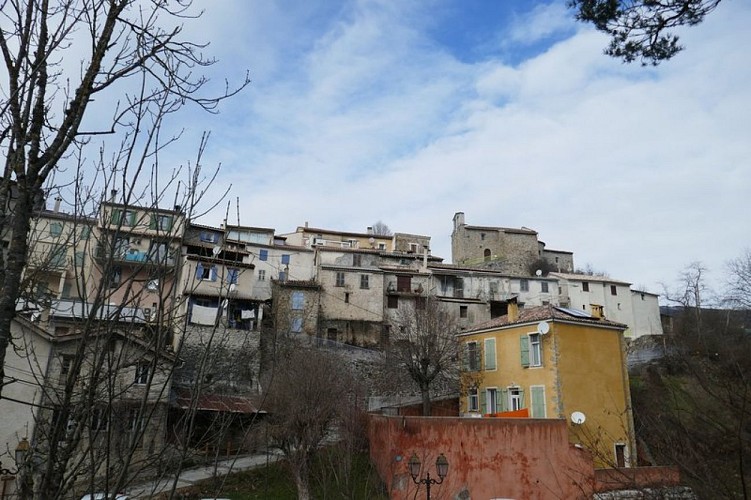 Vue du village, depuis le parking de départ