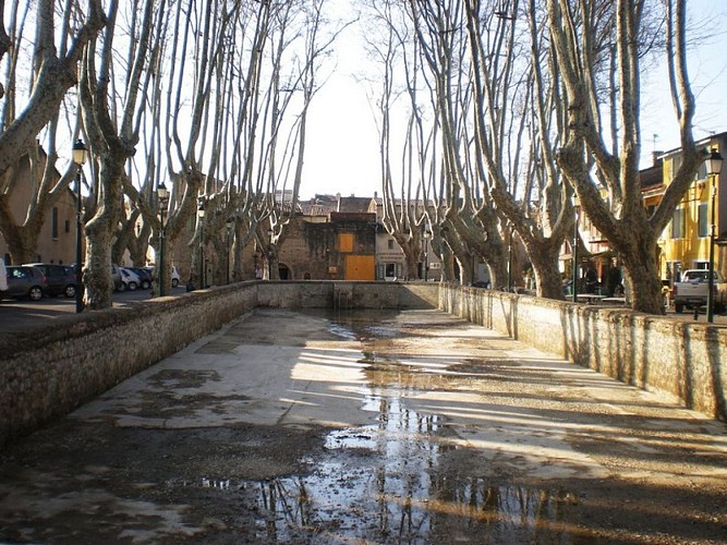 Bassin de l'Etang de Cucuron vidangé