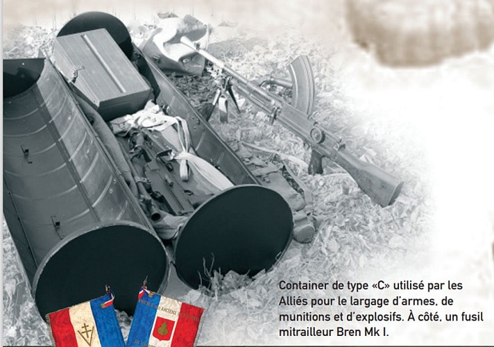 Terrain de parachutage des containers d'armes