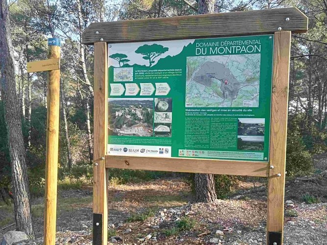 Panneau du domaine departemental