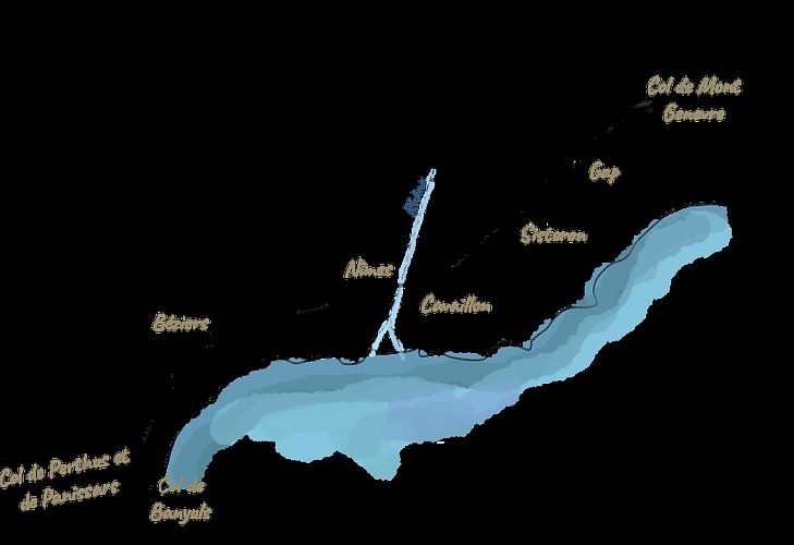 Tracé de la Via Domitia