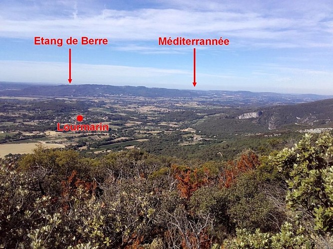 Vue vers le sud depuis le Collet de Gerbaud