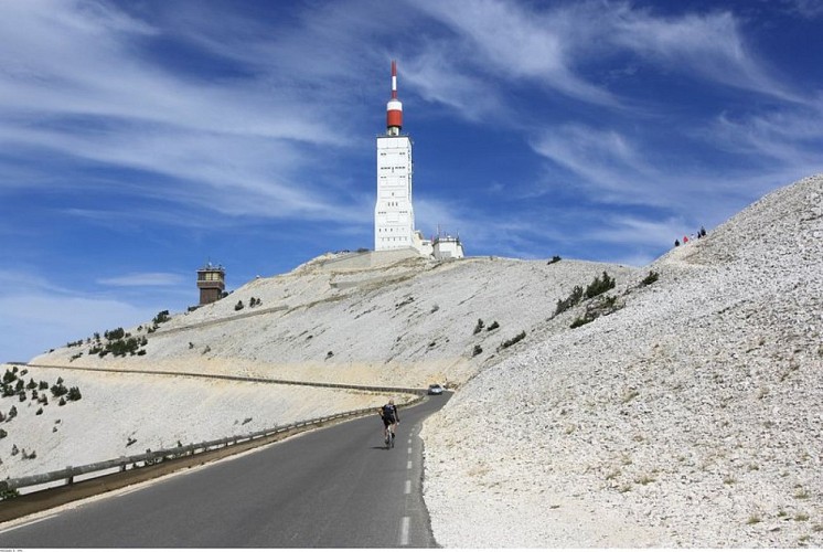 Route du sommet depuis Malaucène
