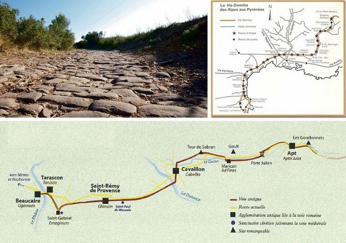Via Domitia entre Cavaillon et Apt