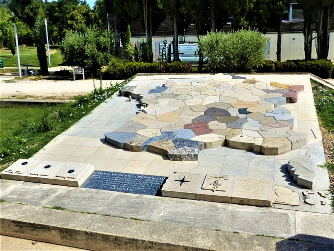 Carte de France de la pierre de taille