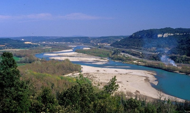 2021, la Durance depuis les collines de Mirabeau