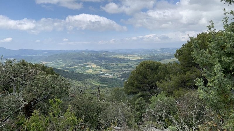 Vue sur la vallée de l'Ouvèze