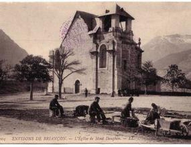 Photo d'archives, Eglise Saint-Louis, Mont-Dauphin
