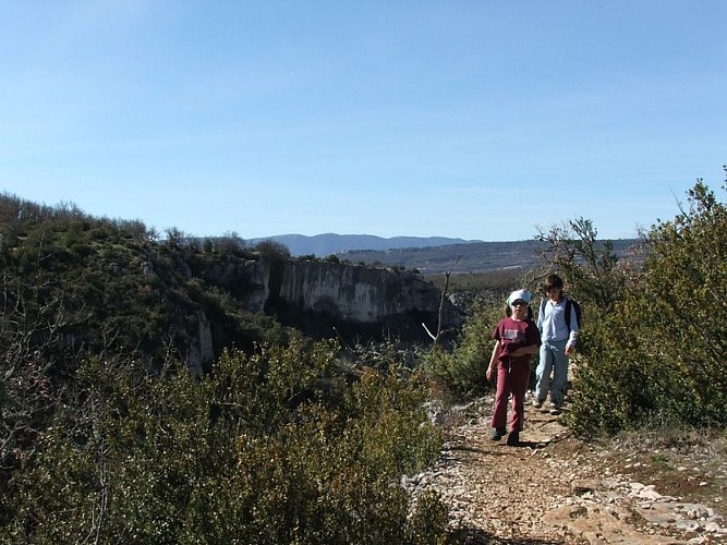 Rive droite des Gorges d'Oppedette