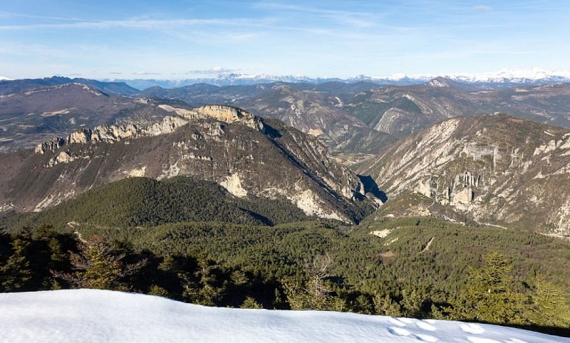 Panorama depuis les crêtes de Raton, orientation nord