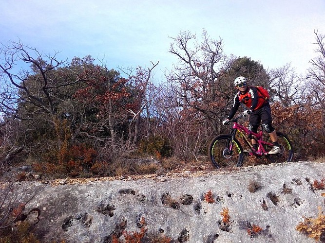 Hauteurs de Saint-Saturnin-lès-Apt, sur la GTV