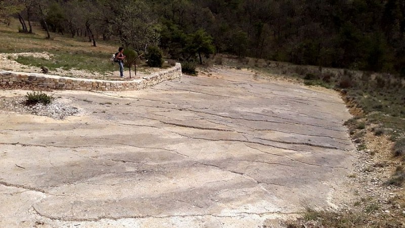 Dalle à empreintes de Viens