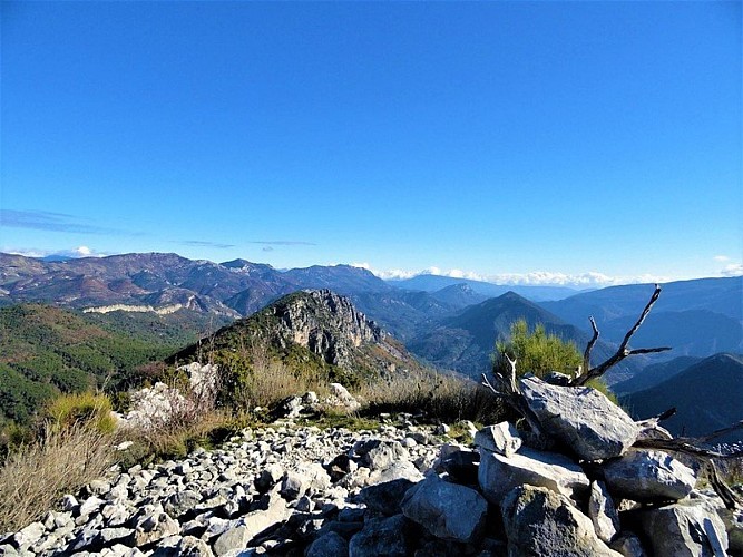 Point de vue depuis la cime de la Cacia