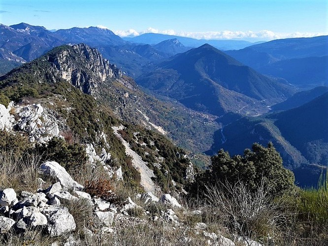 Point de vue depuis la cime de la Cacia