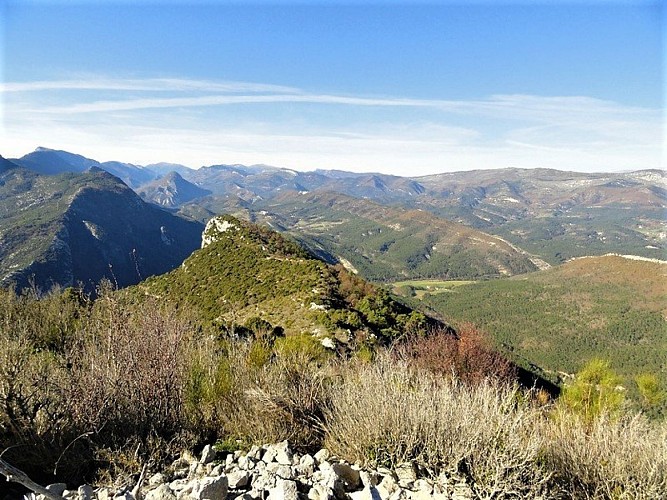 Point de vue depuis la cime de la Cacia