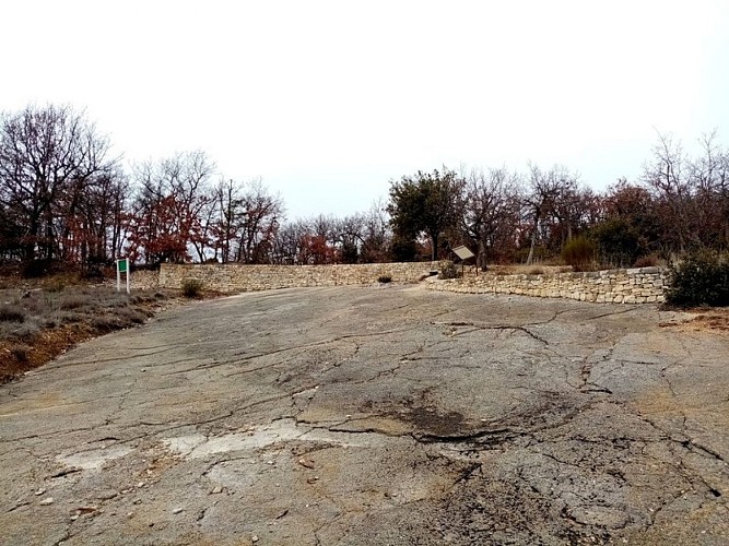 Dalle à empreintes de Viens