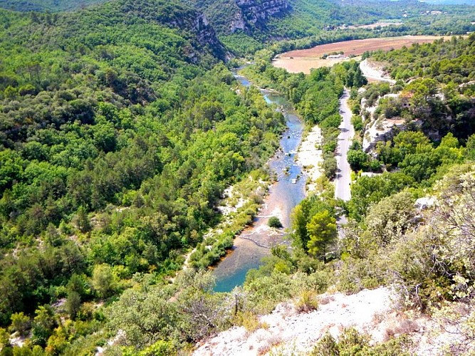 Vue sur la vallée du Verdon