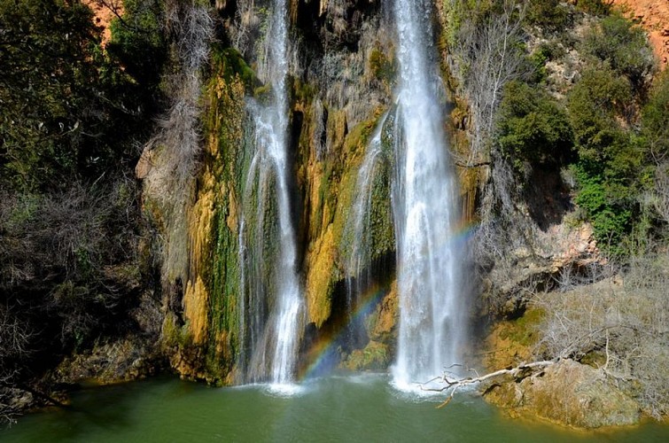 Cascade et travertin