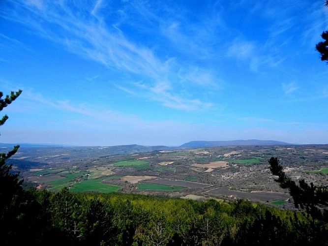 Vue depuis la crête de Reclapous