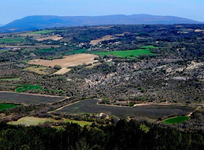 Vue depuis la crête de Reclapous
