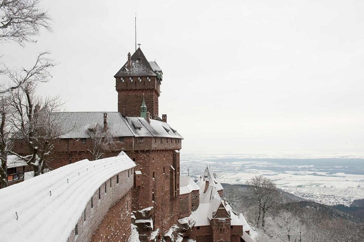 Le Haut-Koenigsbourg sous la neige