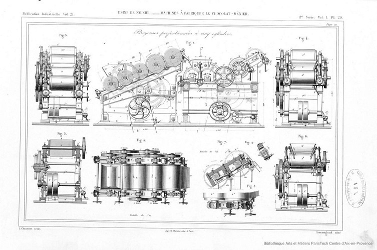 Les Machines à broyer de la chocolaterie Publications industrielles 1874 tome_21_000578