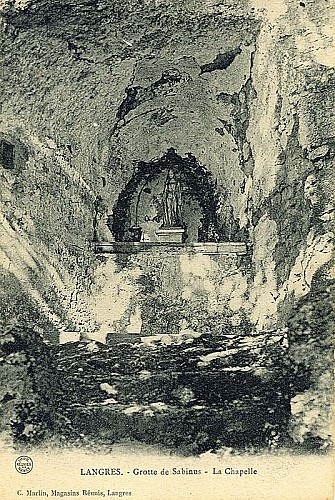 Carte postale de la grotte de Sabinus à Bbalesmes-sur-Marne
