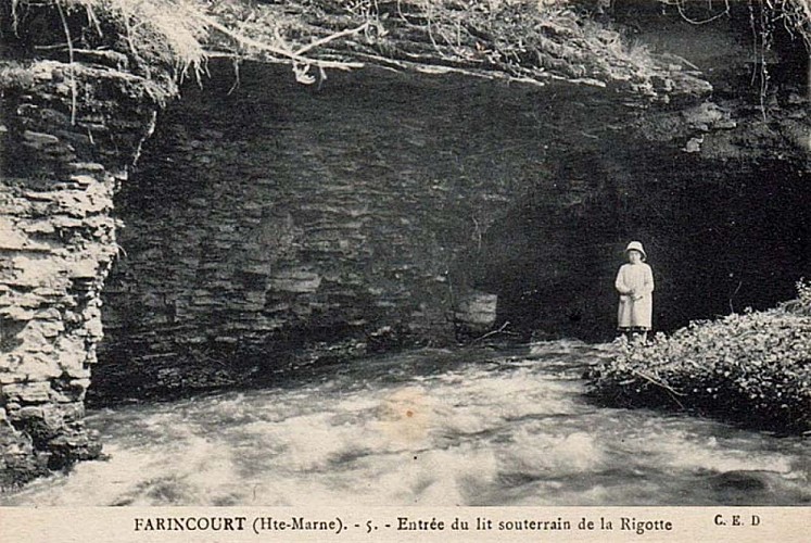 Carte postale de la grotte de Farincourt