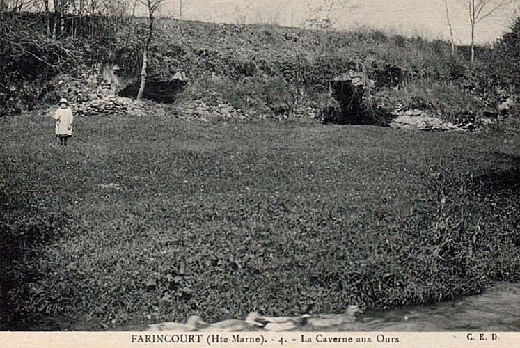 Carte postale de la grotte de Farincourt