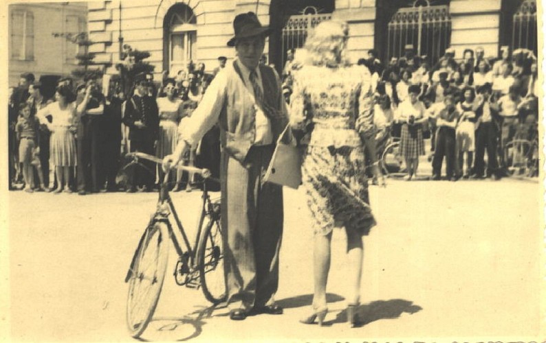 Jean Gabin et Marlène Dietrich à St-Dizier - Film Martin Roumagnac