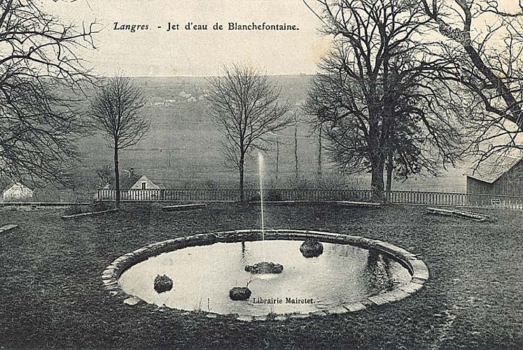 Carte postale de la fontaine de la grenouille à Langres