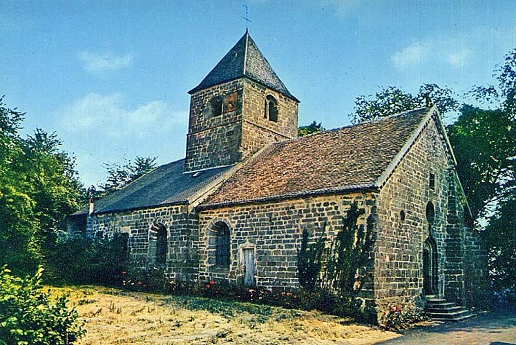 Carte postale de l'église d'Aigremont