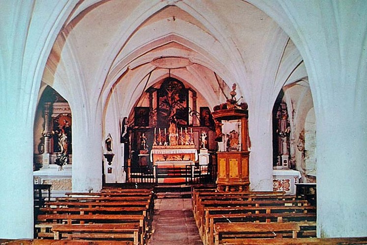 Carte postale de l'église d'Aigremont