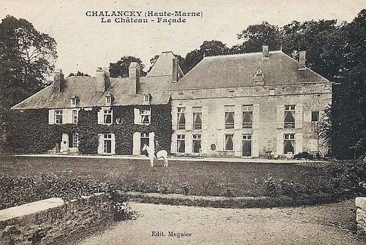 Carte postale du château de Chalancey