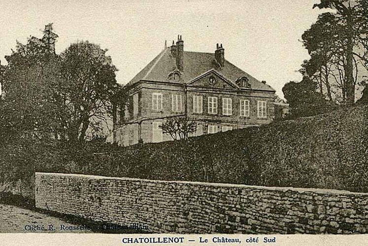 Carte postale du château de Chatoillenot