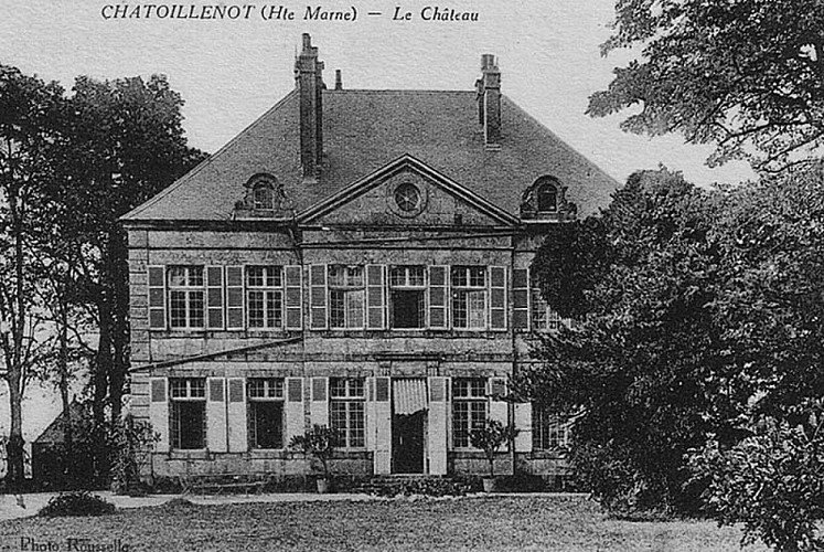 Carte postale du château de Chatoillenot