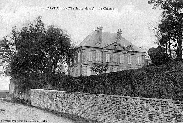 Carte postale du château de Chatoillenot