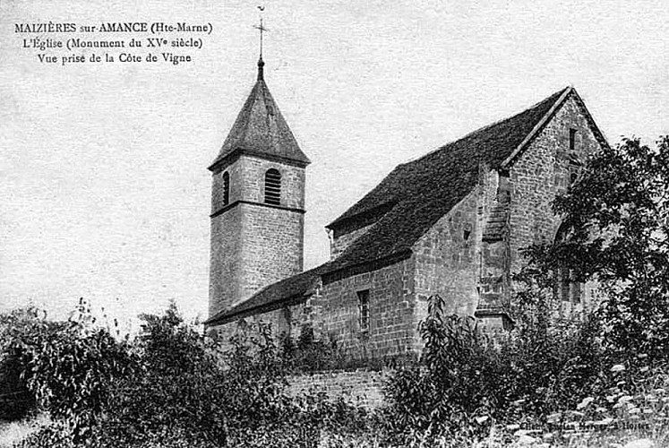 Carte postale de l'église de Maizieres-sur-Amance