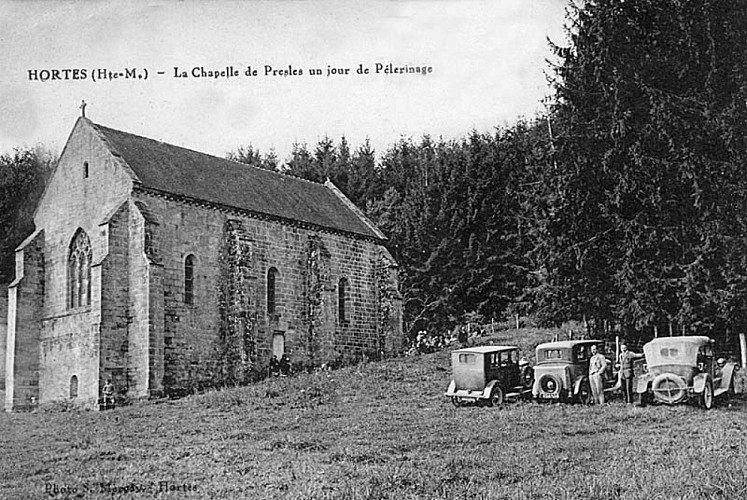 Carte postale de la chapelle de Presles à Marcilly-en-Bassigny