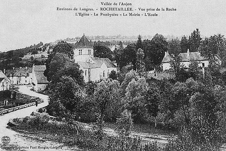 Carte postale de Rochetaille et son église