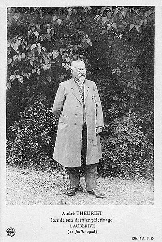 Carte postale d'André Theuriet à Auberive