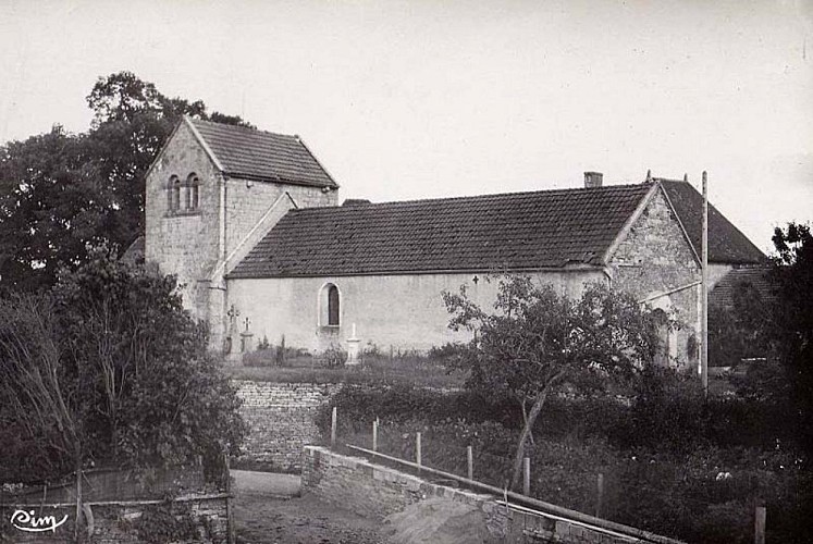 Carte postale de l'église de Colmier-le-Bas