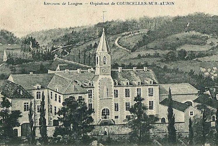 Carte postale de l'orphelinat de Courcelles-sur-Aujon