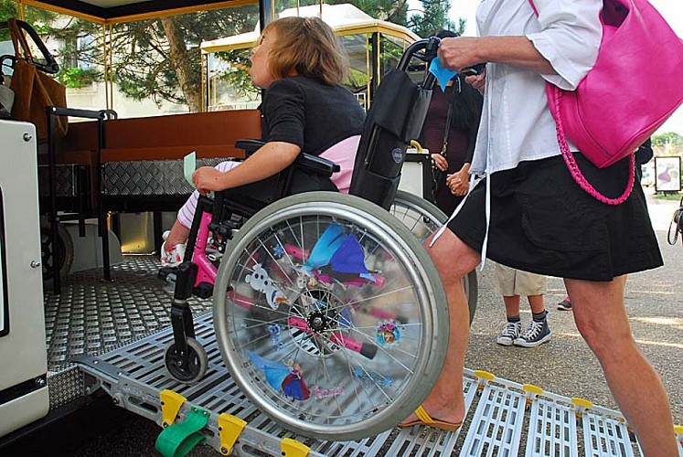 Visite de Langres en petit train touristique - handicape
