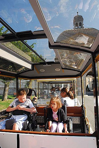 Visite de Langres en petit train touristique - handicape