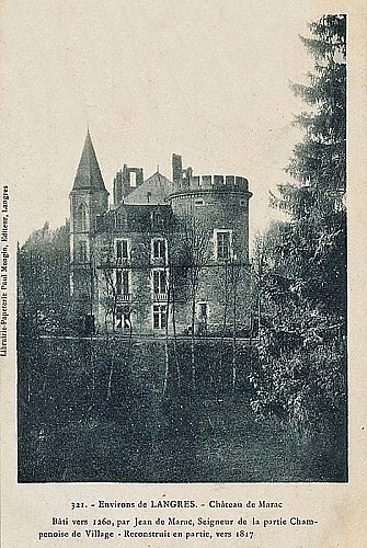 Carte postale du château de Marac