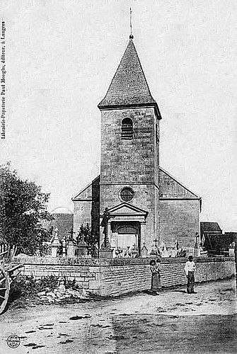 Carte postale de l'église de Marac