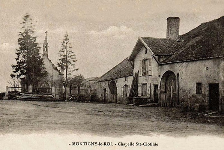 Carte postale de la chapelle Sainte-Clothilde à Montigny-le-Roi