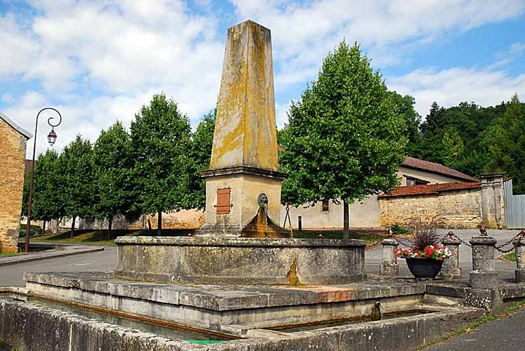 Fontaine de l'obélisque à Montigny-le-Roi